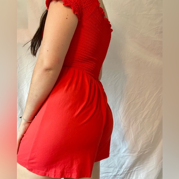 🌹Red Button Romper🌹 - Picture 2 of 3